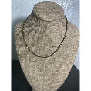 Gold-Tone Chain Necklace With Lobster Clasp For Women